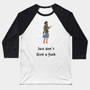 Give a fuck - Iran Baseball T-Shirt